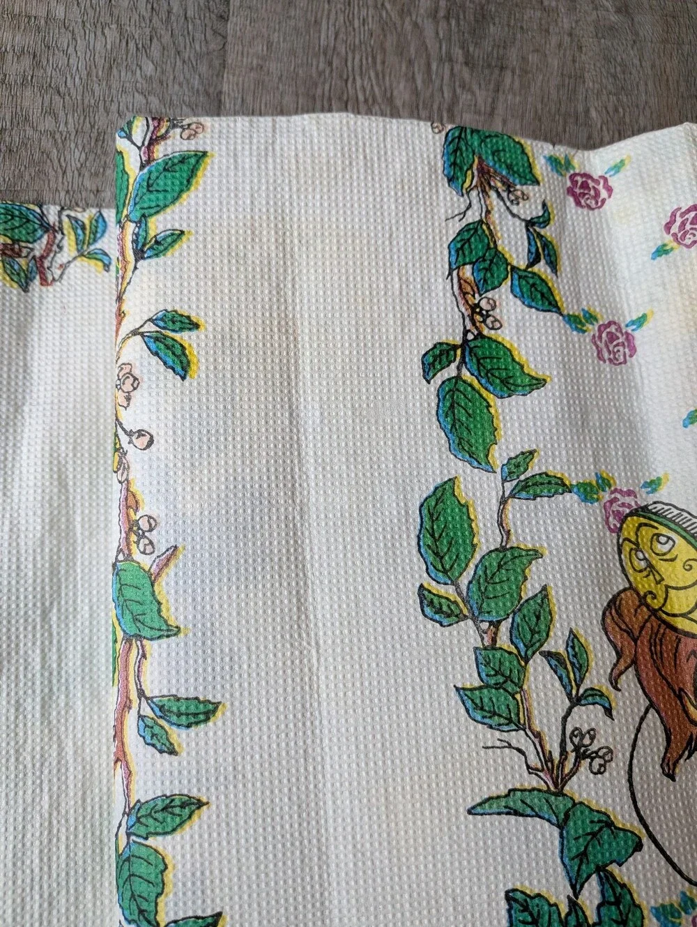 Vintage 1991 Disney's Beauty And The Beast Party Tablecloth